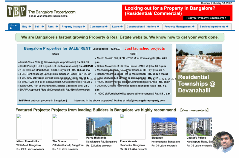Bangalore Real Estate Website