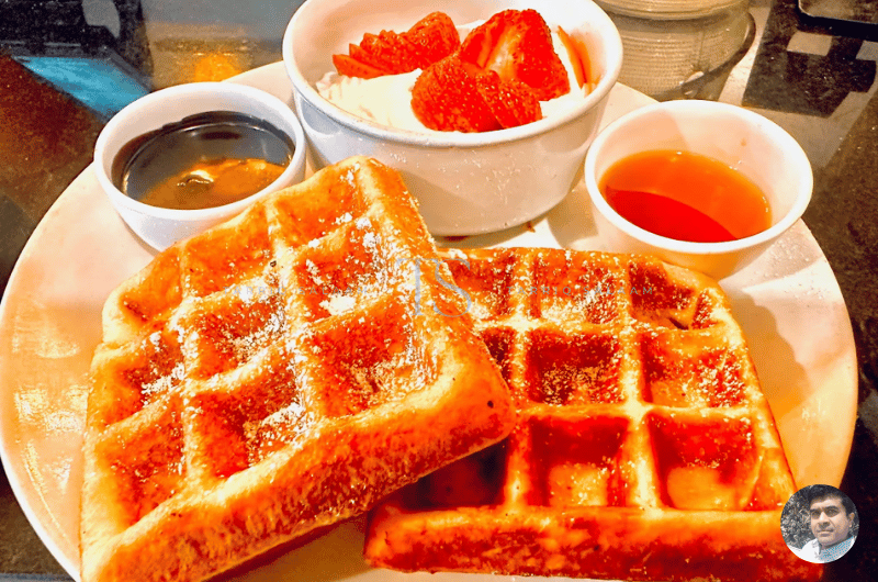 Waffles & Pancakes at The Hole in the wall cafe